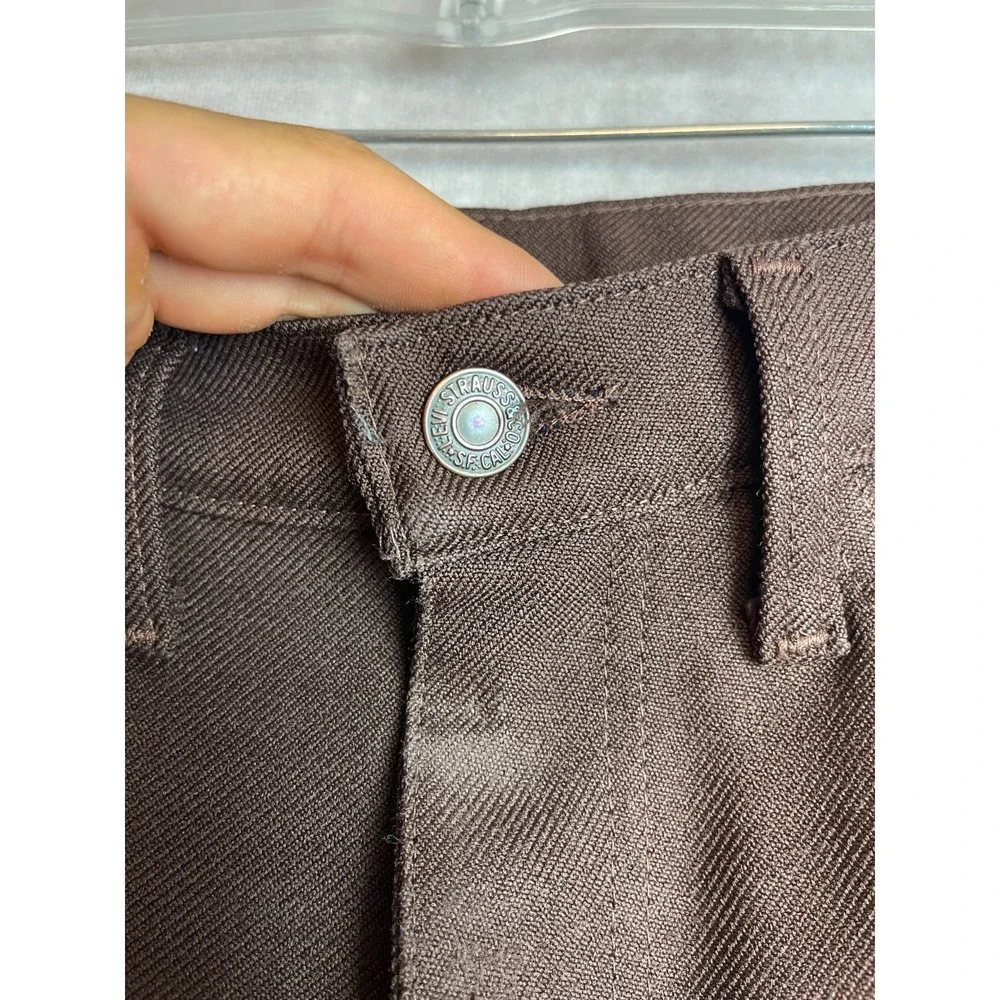 VINTAGE 70s Levis Pants Mens 32x32 Brown Slacks Black Tab Formal Preppy USA Made